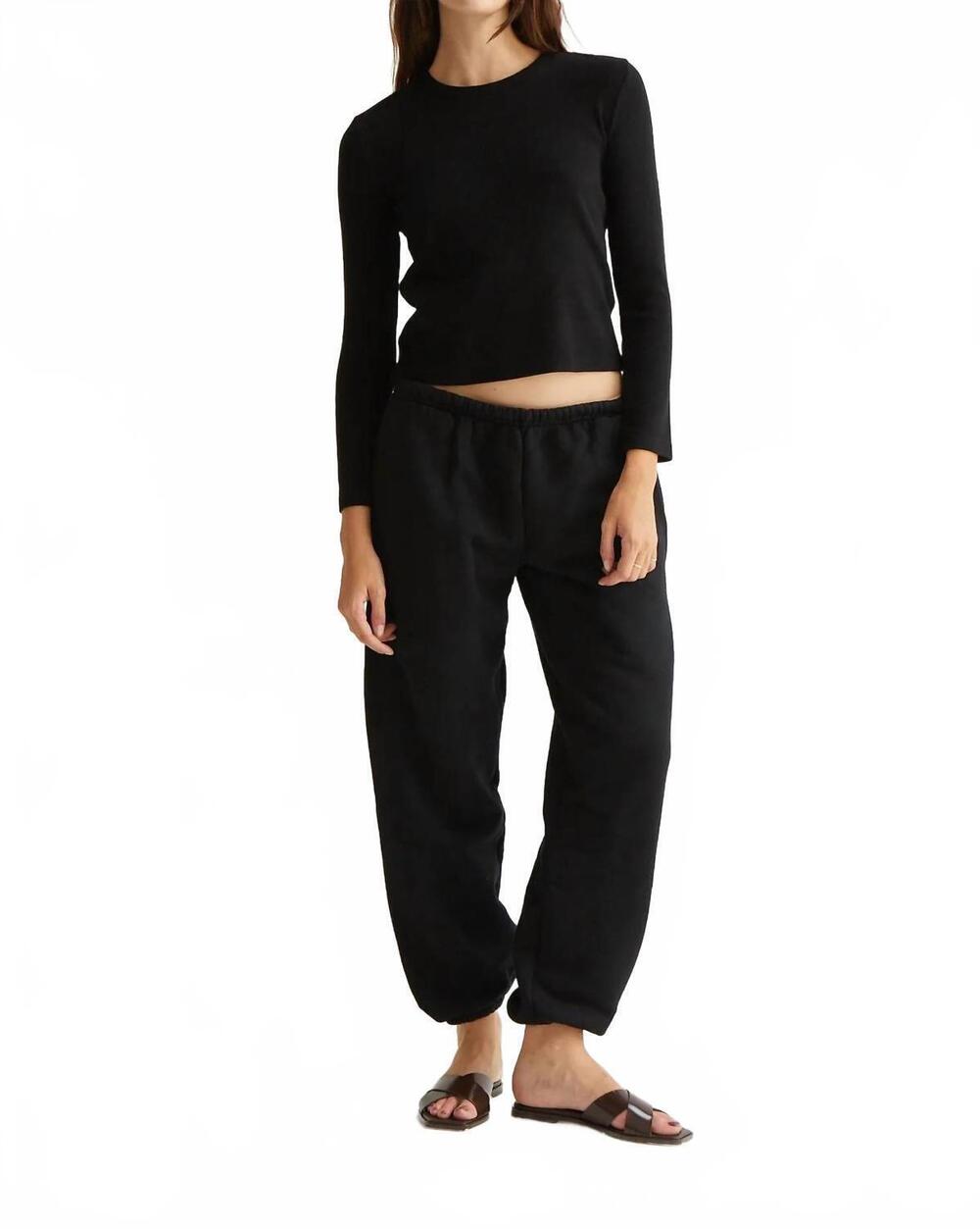NEW ASHER sebi intentionally oversized sweatpant in true black